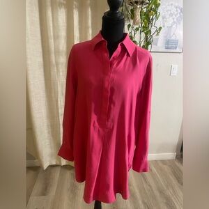 Lafayette 148 New York Vibrant Pink Blouse